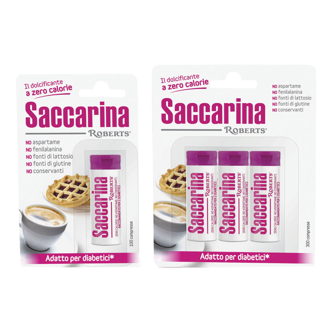SACCARINA ROBERTS 300CPR 30MG  