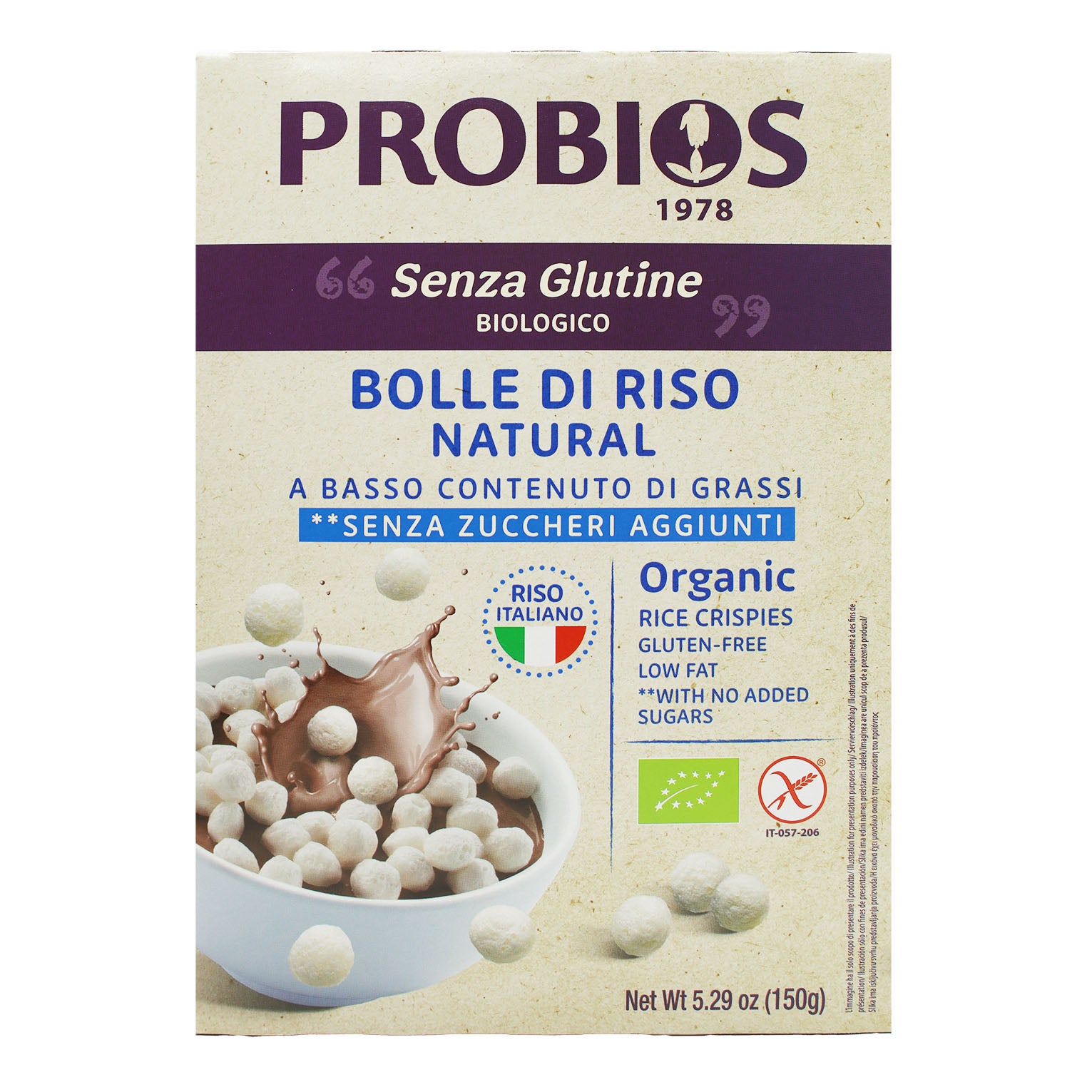 R&amp;R BOLLE RISO NATURALE 150G
