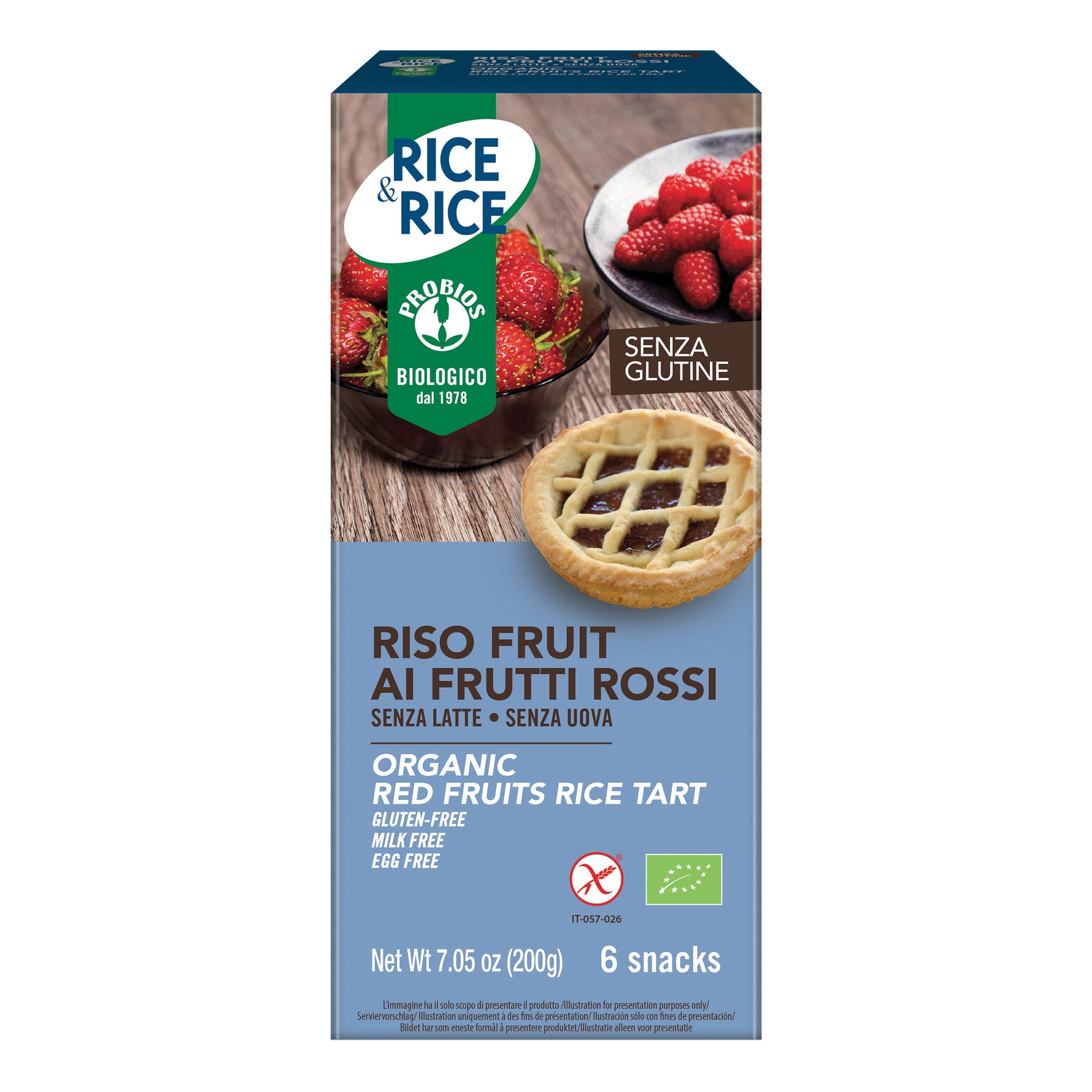 R&amp;R RISO FRUIT FRU ROSSI 6X33G

