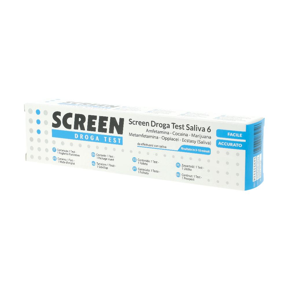 SCREEN DROGA TEST SALIVA 6DROG