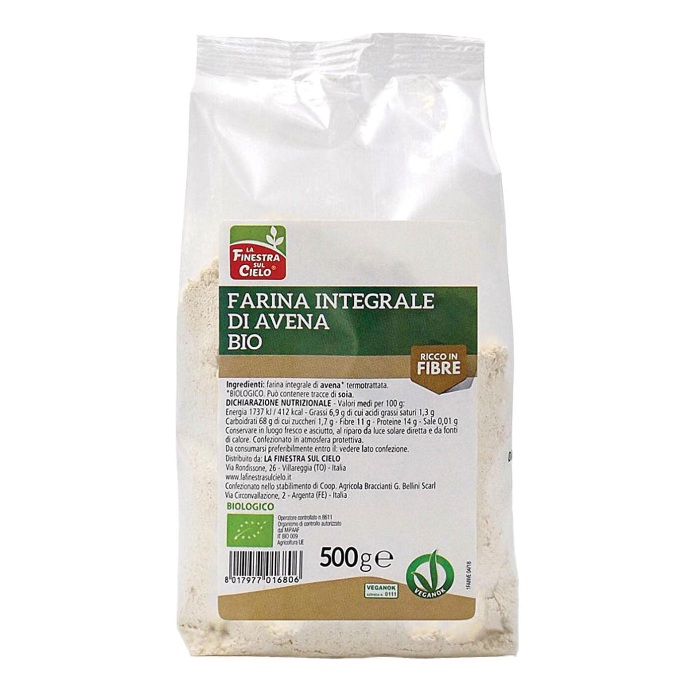 FARINA INT AVENA BIO 500G