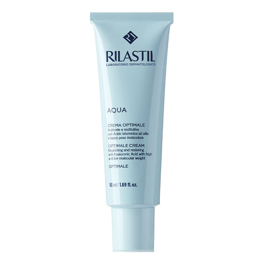 Rilastil Aqua Optimale Crema Idratante Viso E Collo - Pelli Da Normali A Secche 50ml