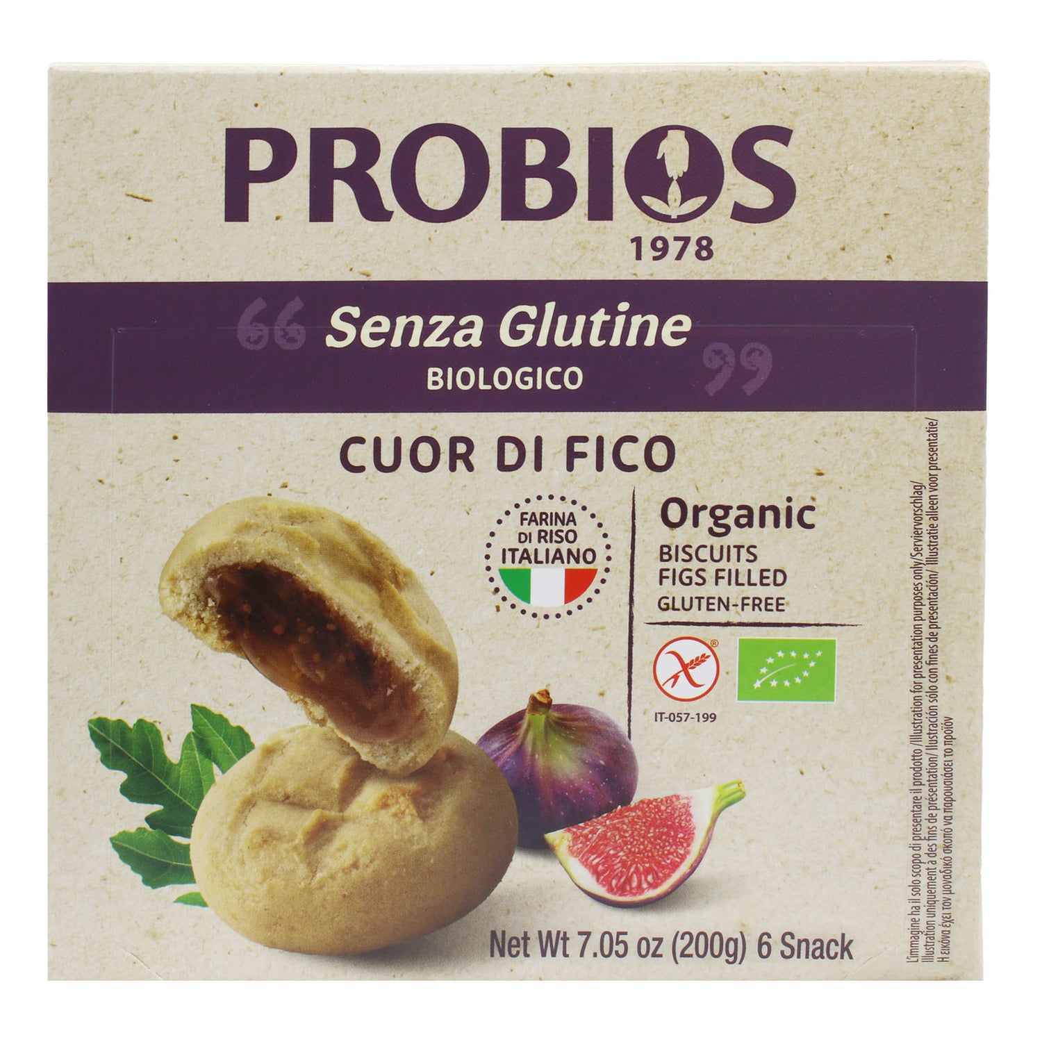 R&R CUOR DI RISO FICHI 6X33G