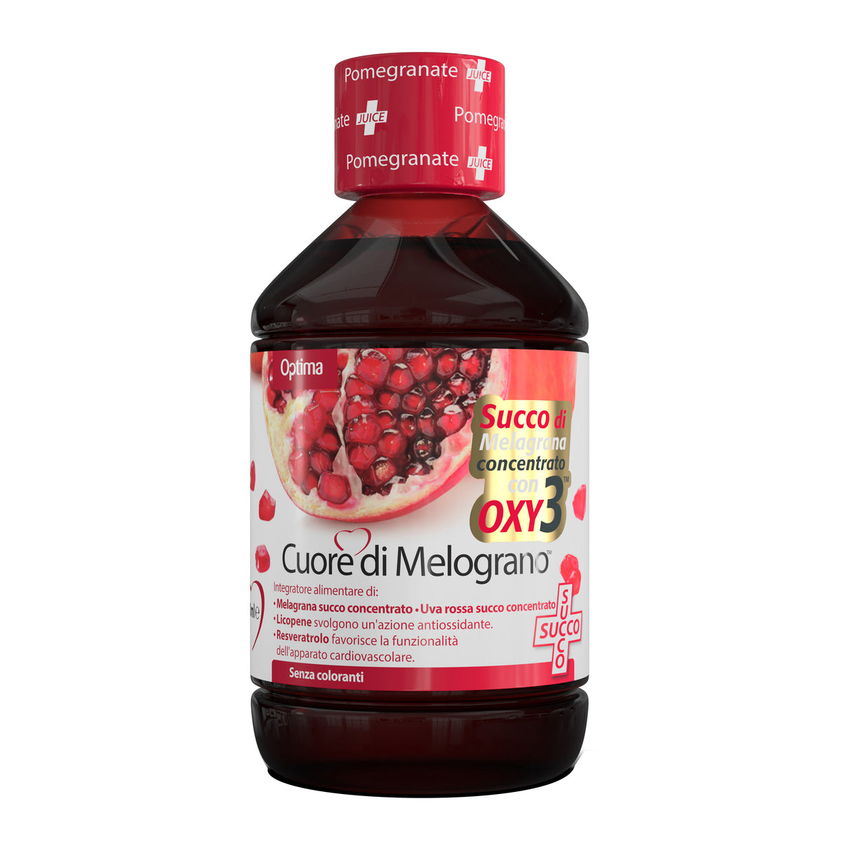 Optima Cuore Melograno Succo Con Oxy 3 500ml  