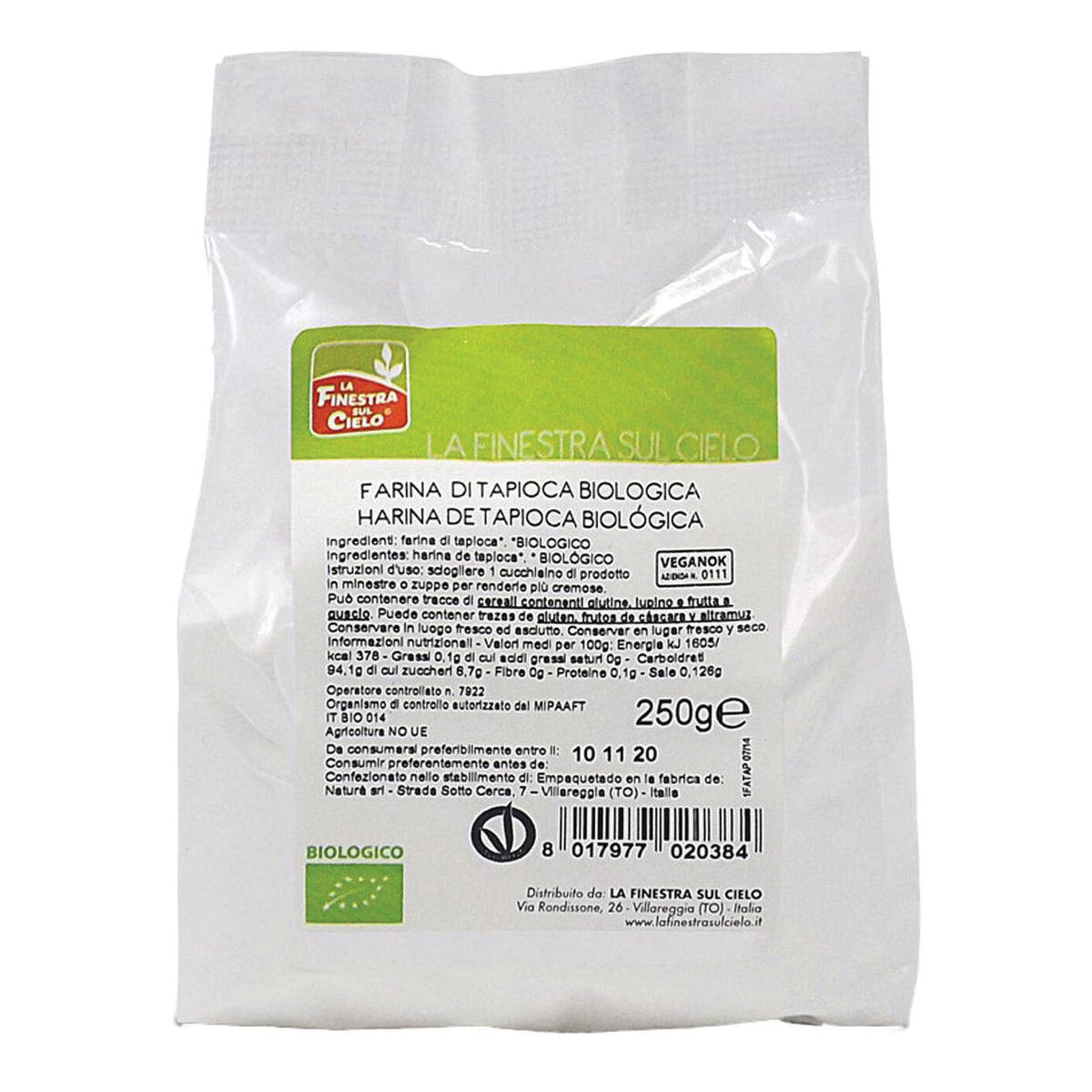FARINA TAPIOCA BIO 250G  