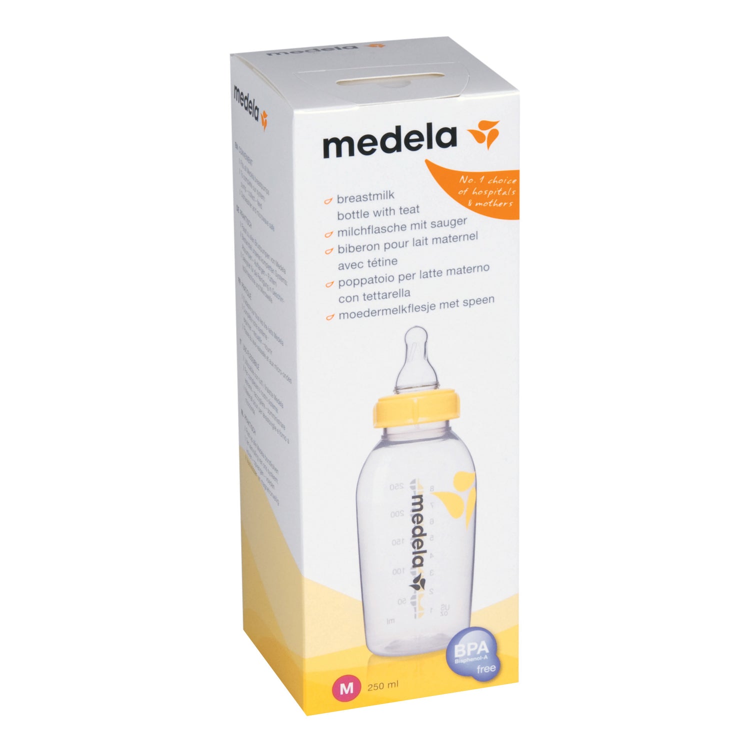 BIBERON C/TETT FLUS MEDIO250ML