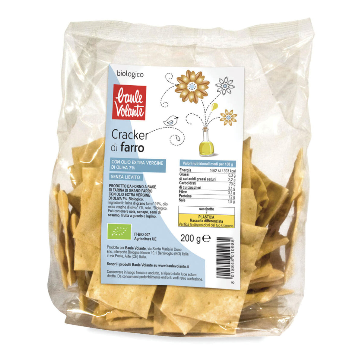 CRACKER FARRO S/LIE OLIO EX200  