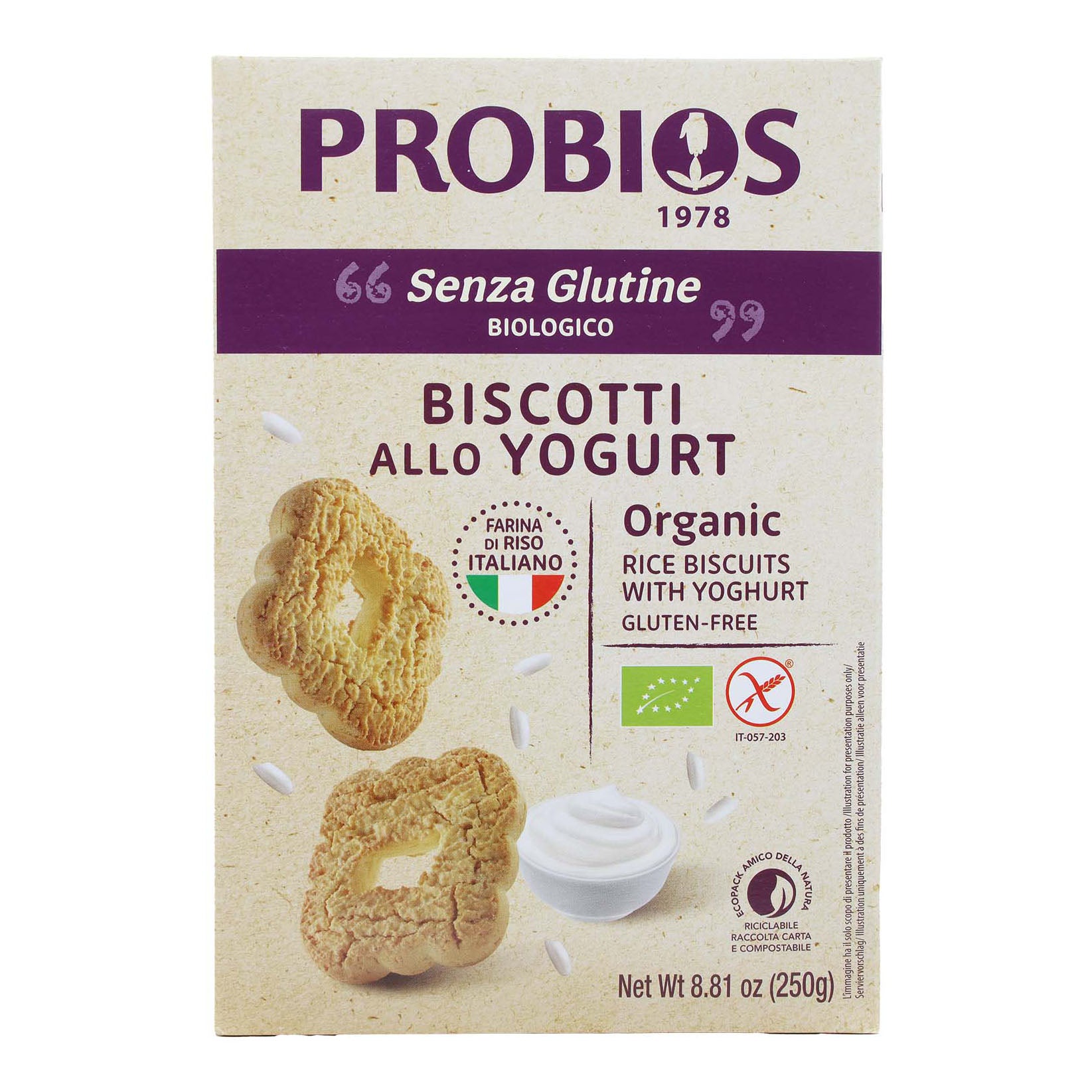 R&amp;R NOBILI RISO C/YOGURT 250G
