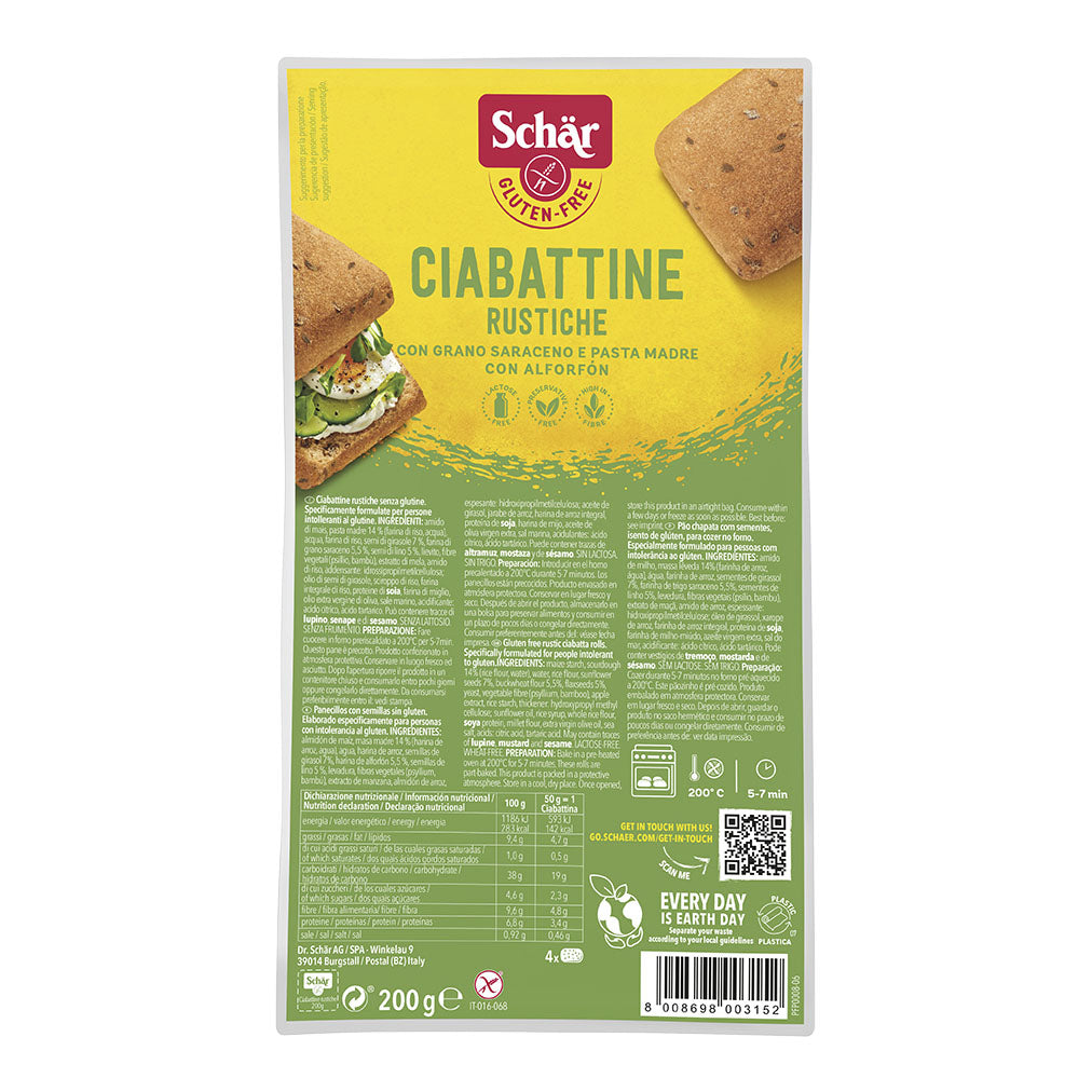 SCHAR CIABATTINE RUSTICHE 200G  
