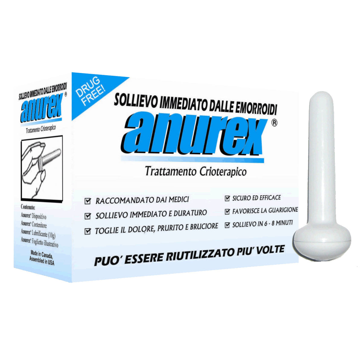 ANUREX CRIOTERAPIA EMORROIDI  