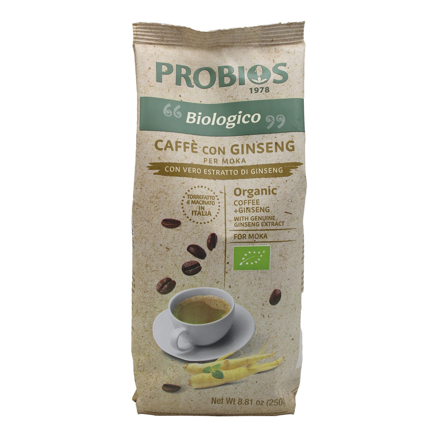 CAFFE' + GINSENG MOKA 250G
