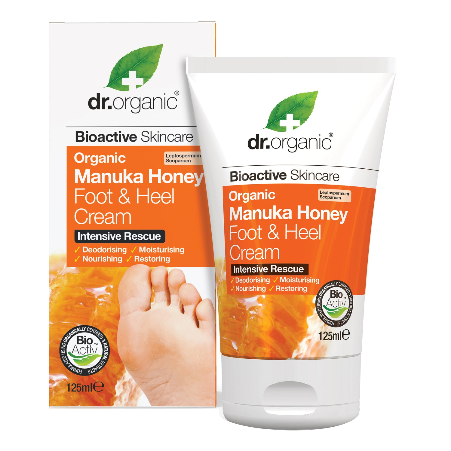 DR ORGANIC MANUKA CREMA PIEDI