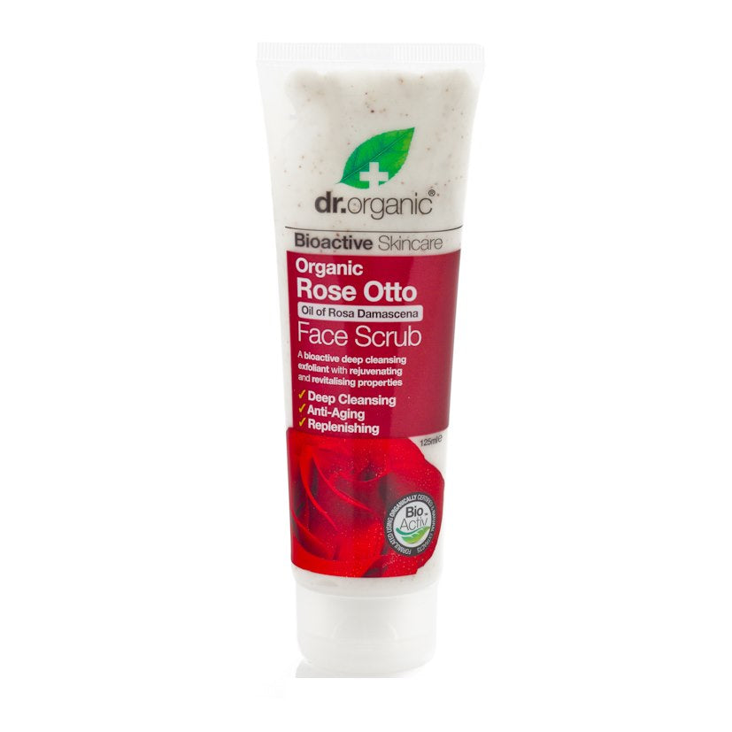 DR ORGANIC ROSE SCRUB VISO