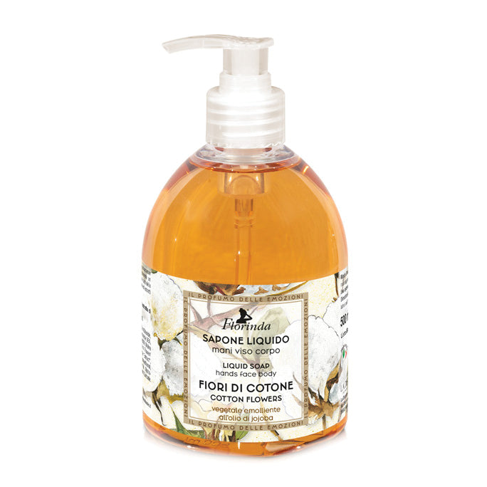 Florinda - Fiori Di Cotone Sapone Liquido Mani Viso E Corpo 500ml