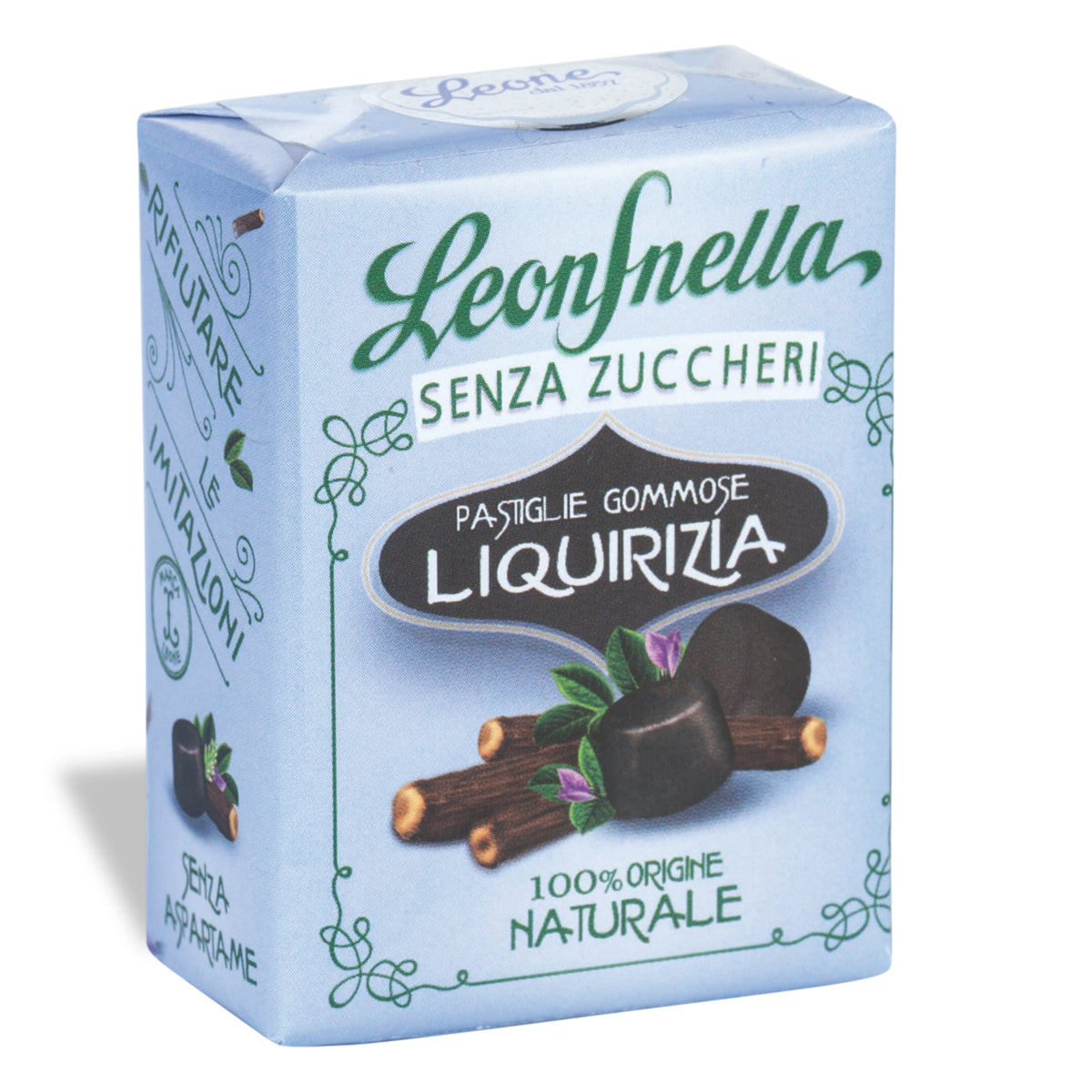 LeonSnella GOMMOSE CARAMELLE LIQUIRIZIA SENZA ZUCCHERO 35G  