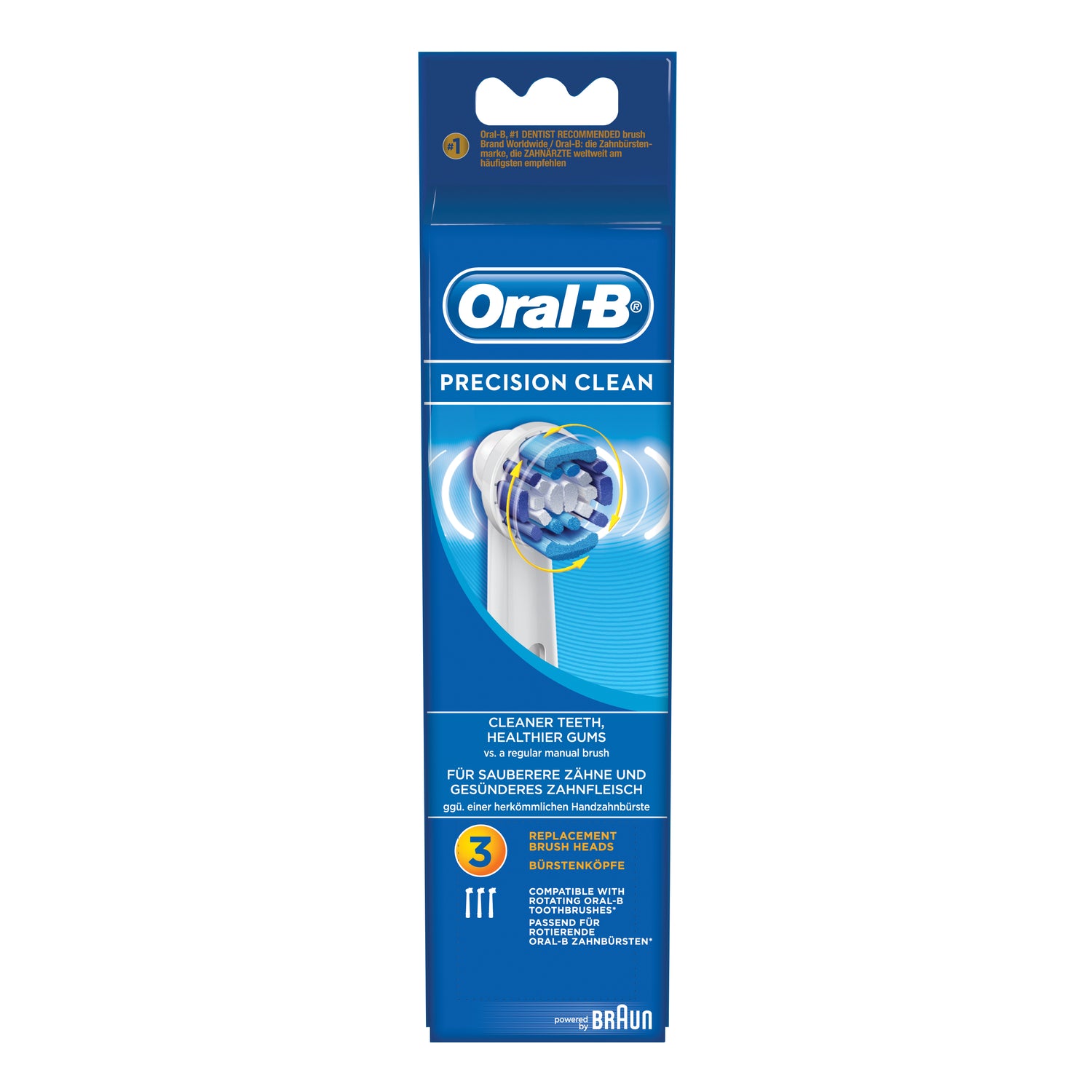 Oralb Refill Precision Clean Eb 20 Testine Ricambio Spazzolino Elettrico 3 Pezzi