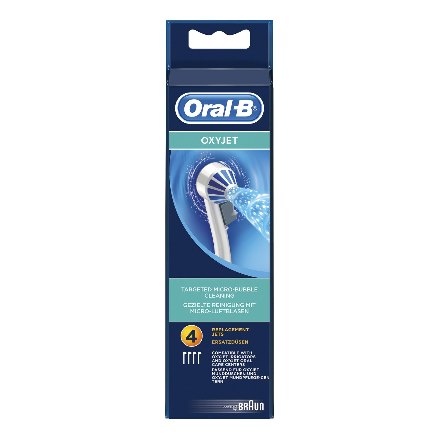 Oral-B Testine Di Ricambio Per Idropulsore Oxyjet Ed17 4 Pezzi