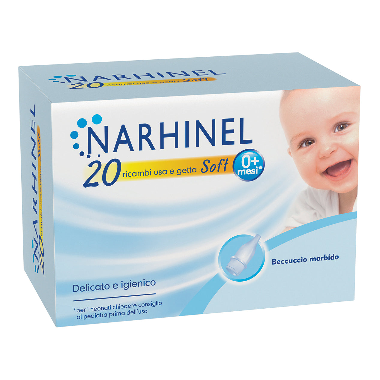 Narhinel 20 Ricariche Usa & getta Soft