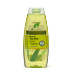 Dr Organic Tea Tree Oil | Bagnoschiuma Docciaschiuma Biologico Antisettico Aloe Vera | 250ml  