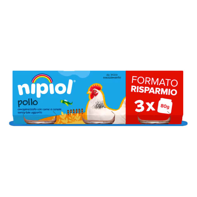 DIETERBA OMOG POLLO 3PZ 80G  