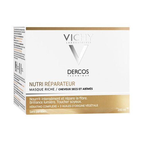 Vichy Dercos -Nutri-Riparatore - Maschera ricca capelli secchi e danneggiati 200 ml
