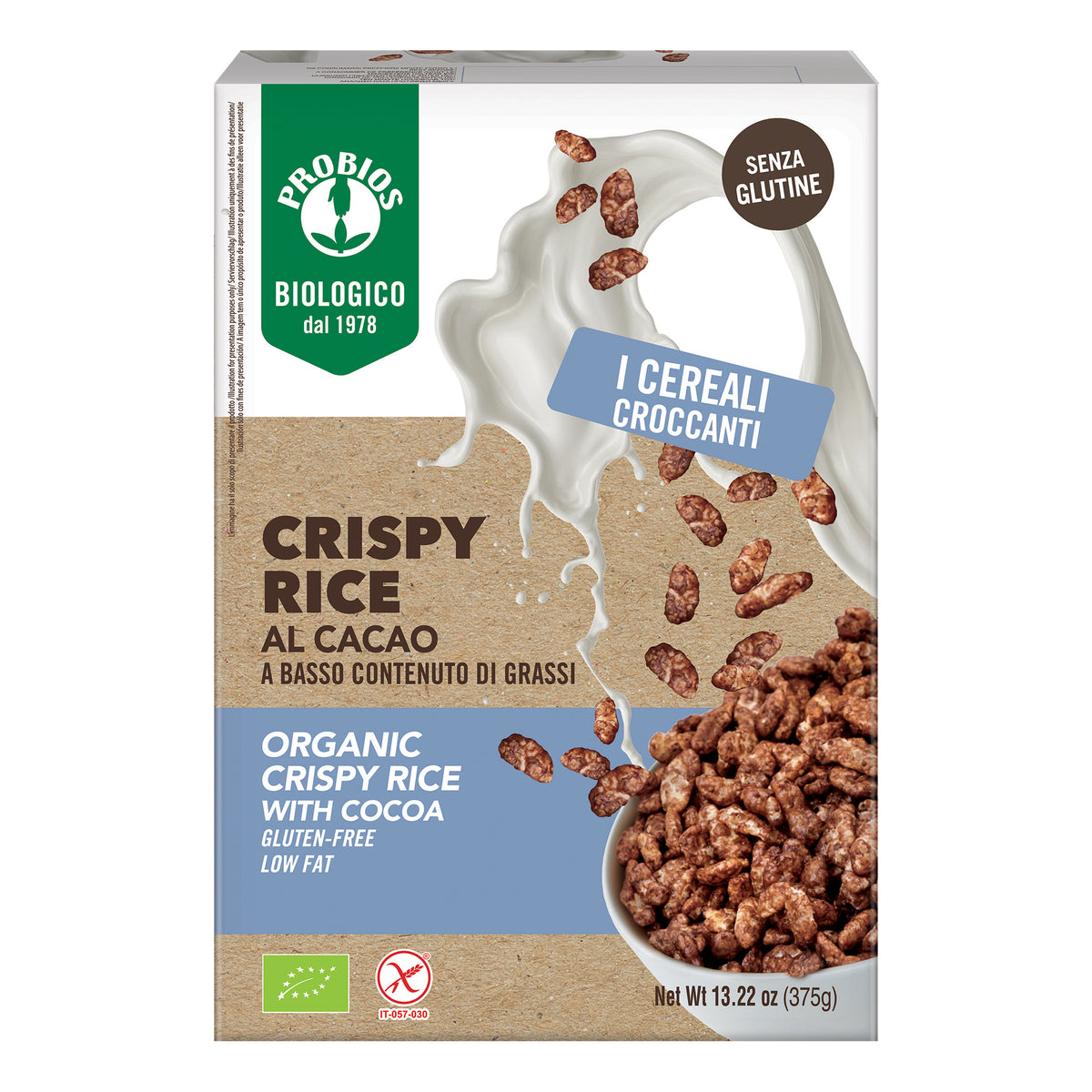 ETG CRISPY RICE CACAO 375G  