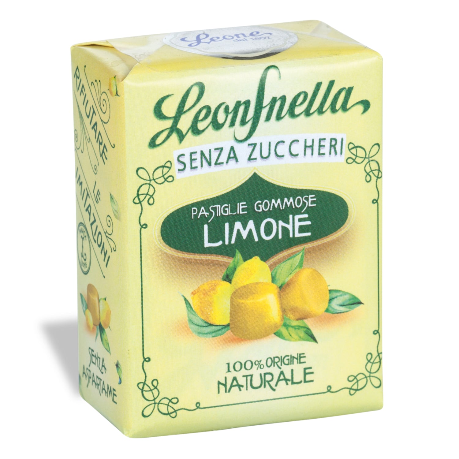 LeonSnella GOMMOSE CARAMELLE LIMONE SENZA ZUCCHERO 35G
