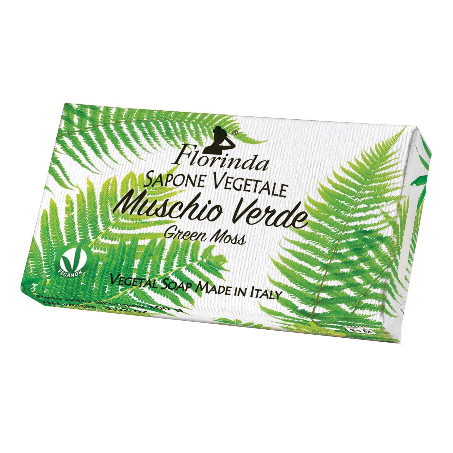Florinda - Sapone Vegetale Muschio Verde 100g