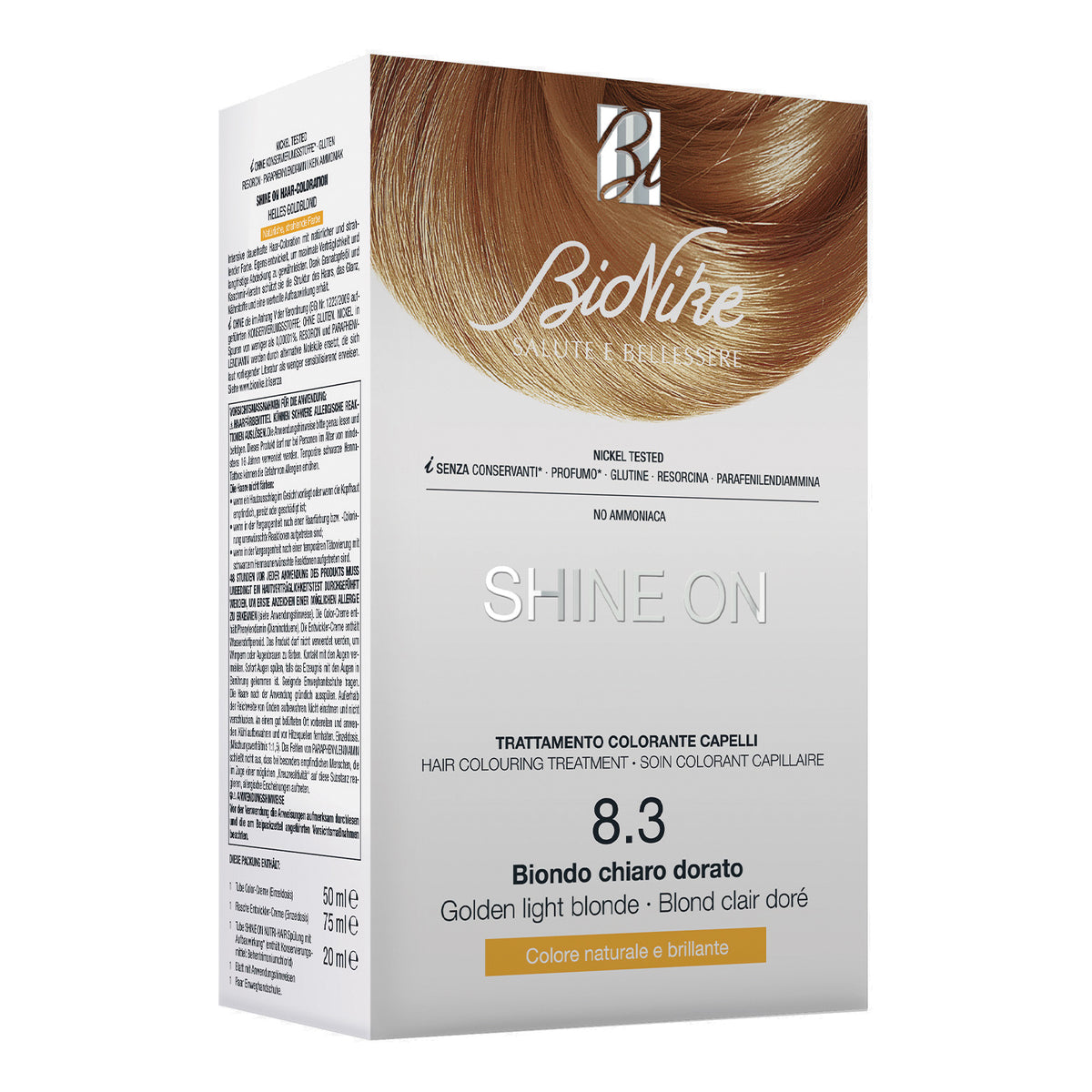 Bionike Shine On Tintura Capelli Colore 8.3 Biondo Dorato Chiaro  