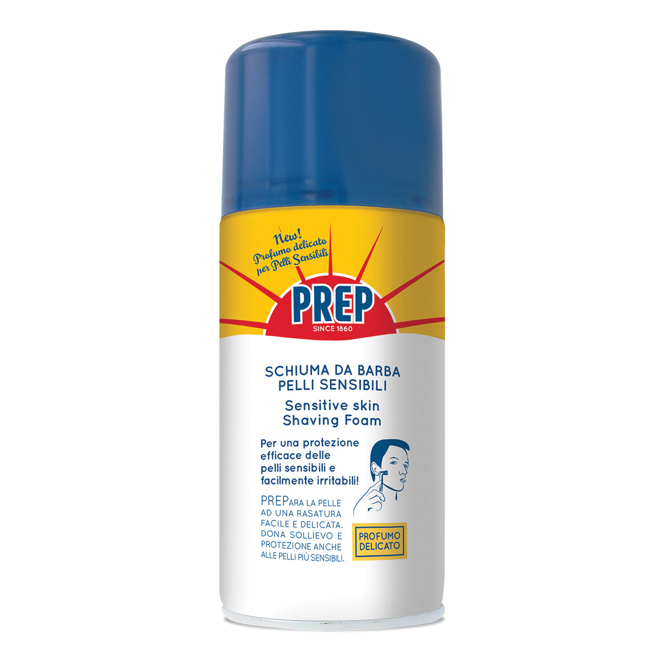 Prep Schiuma Barba Pelli Sensibili 300ml