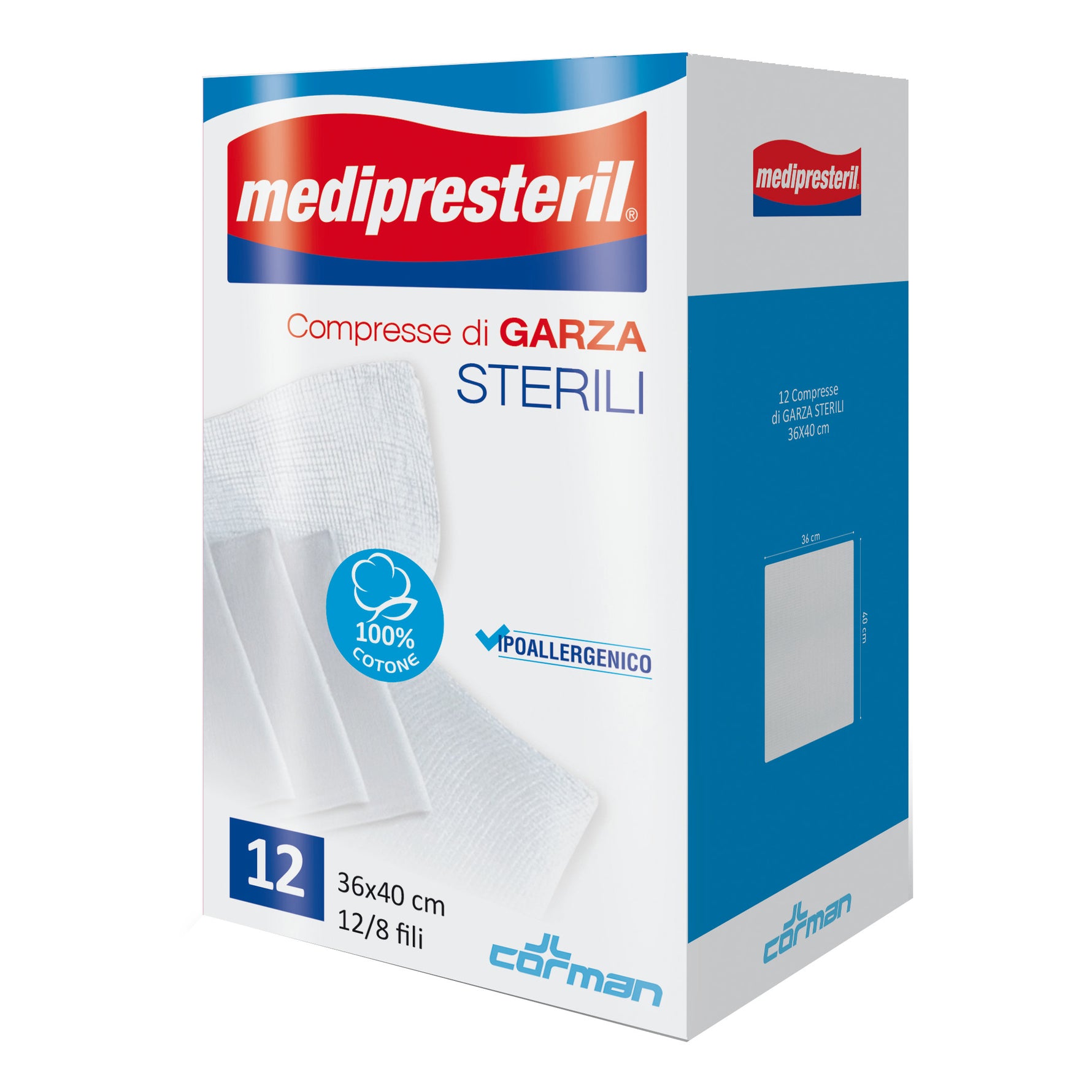 GARZA MEDIPRESTERIL 36X40 12PZ
