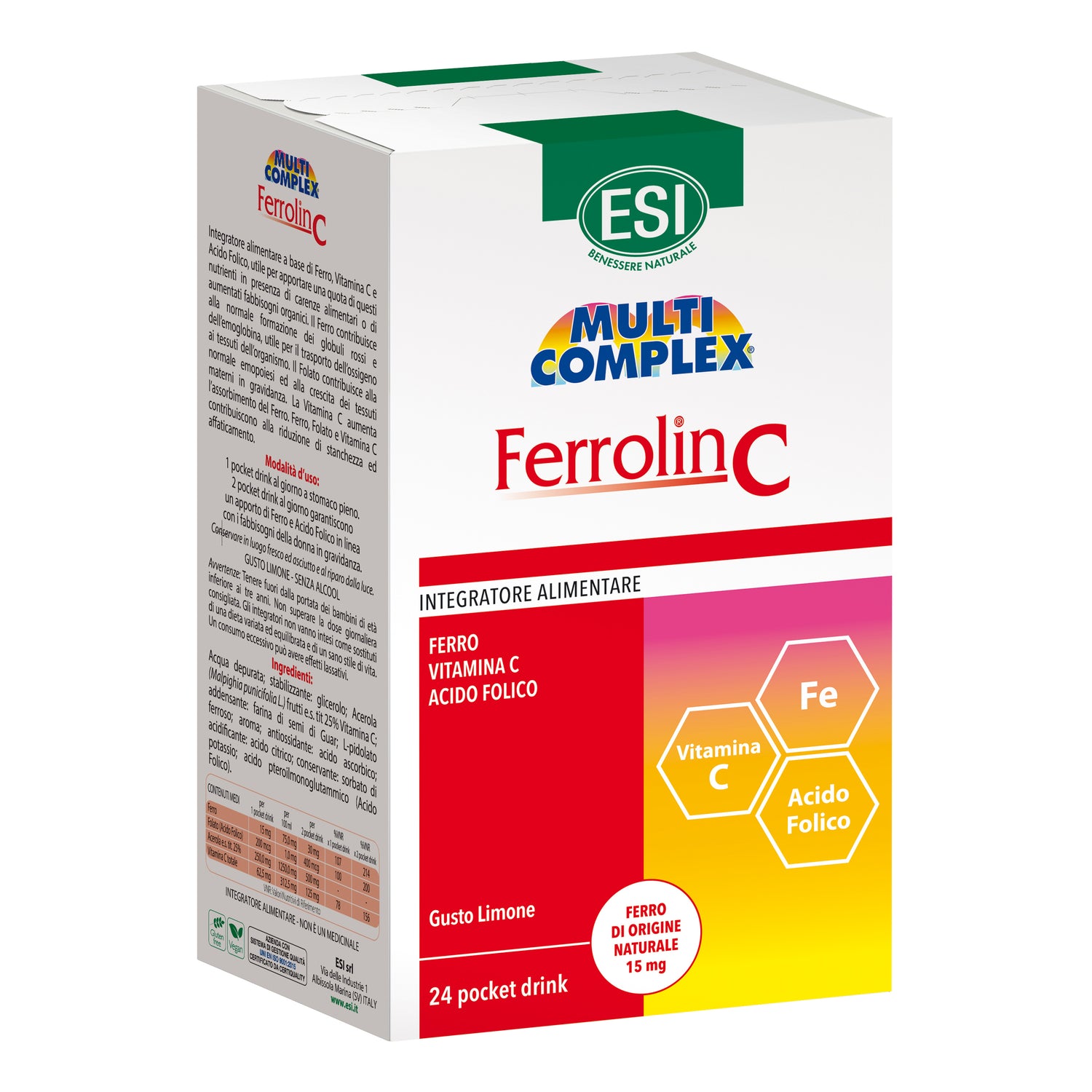 Esi MultiComplex Ferrolin C 24 Pocket Drink