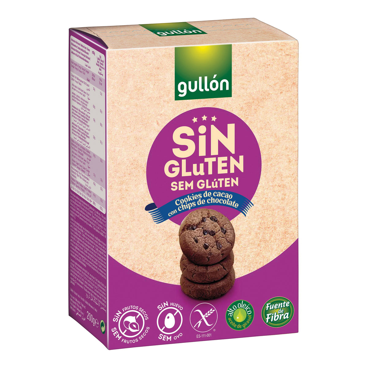 GULLON BISCOTTI GOCCE CIOC200G  