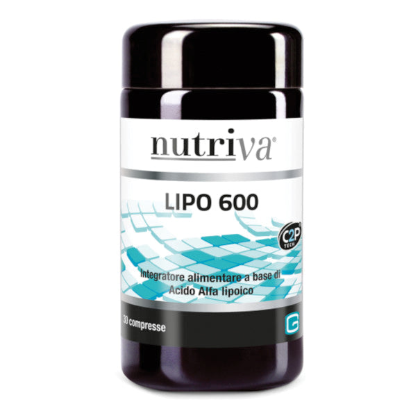 Nutriva Lipo 600 | Integratore Acido Alfa Lipoico Antiossidante | 30 Compresse  