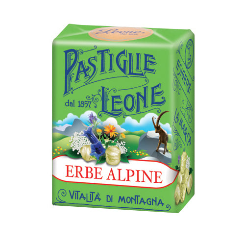 Leone Pastiglie Erbe Alpine In Scatoletta Da 30g  