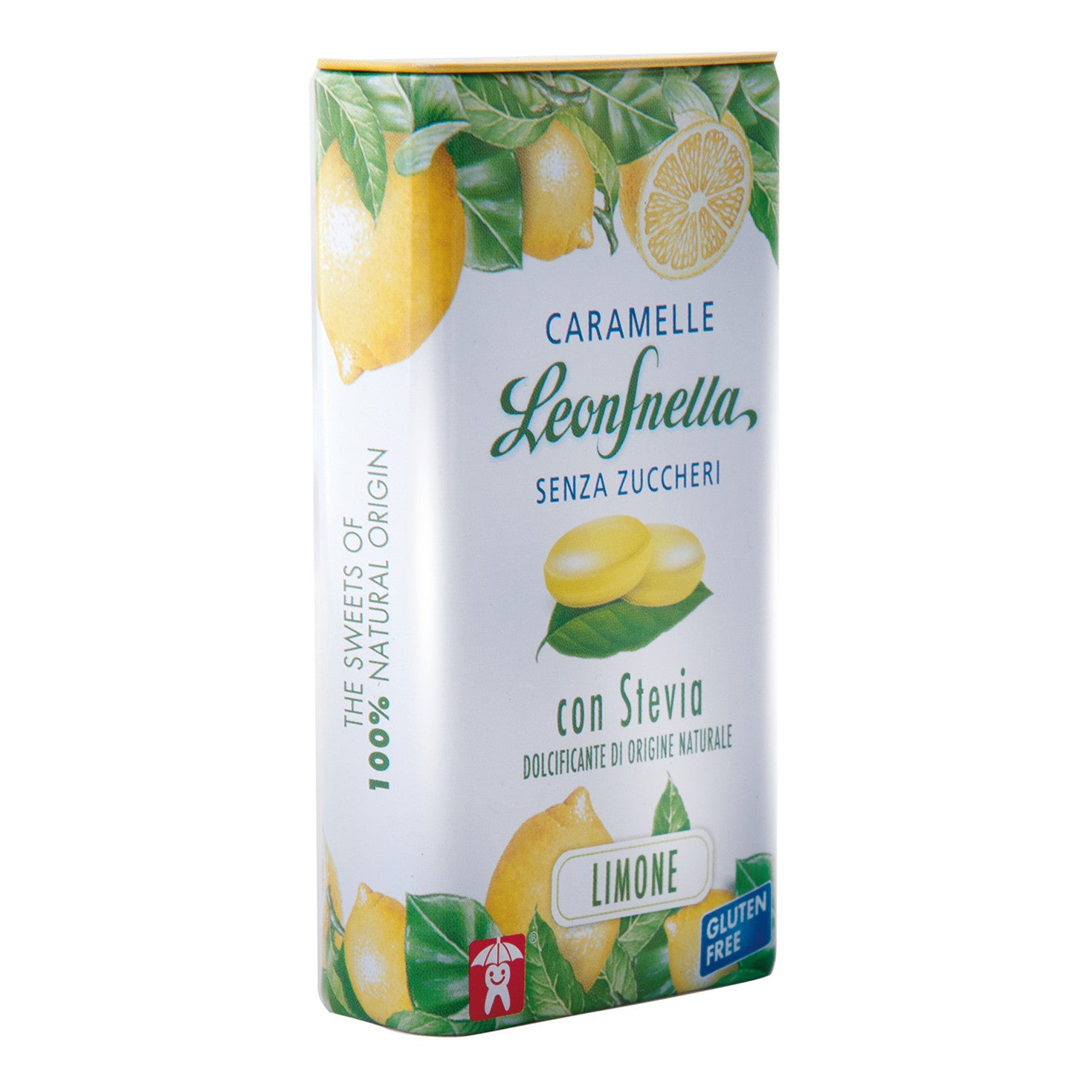 LeonSnella Caramelle Senza Zuccheri con Stevia 30G LIMONE
