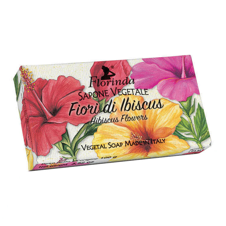 Florinda - Sapone Vegetale Fiori Di Ibiscus 100g