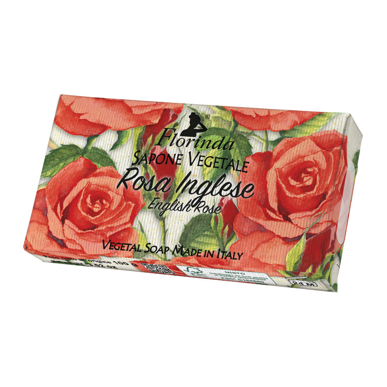 Florinda - Sapone Vegetale Rosa Inglese 100g  
