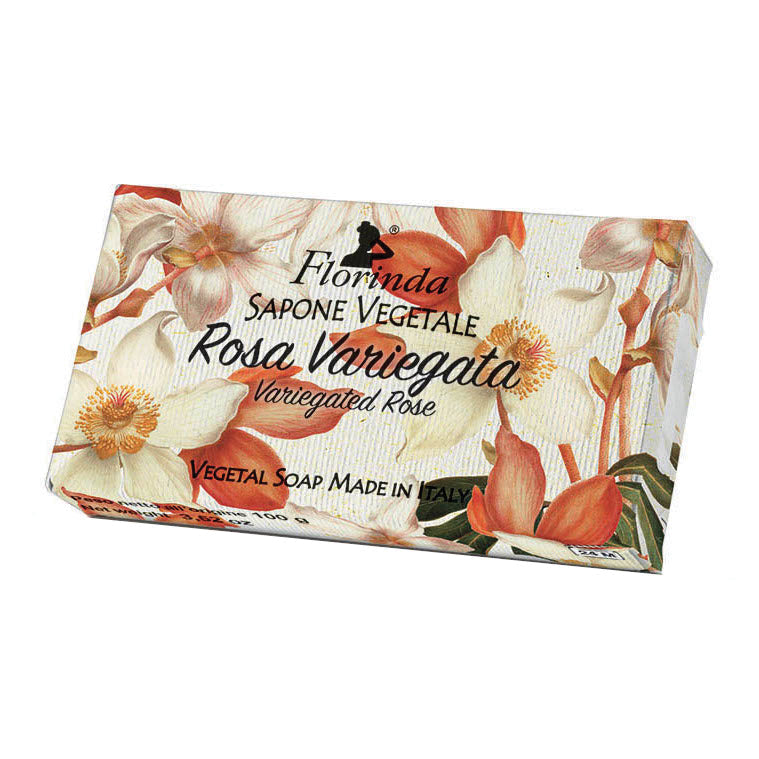 Florinda - Sapone Vegetale Rosa Variegata 100g