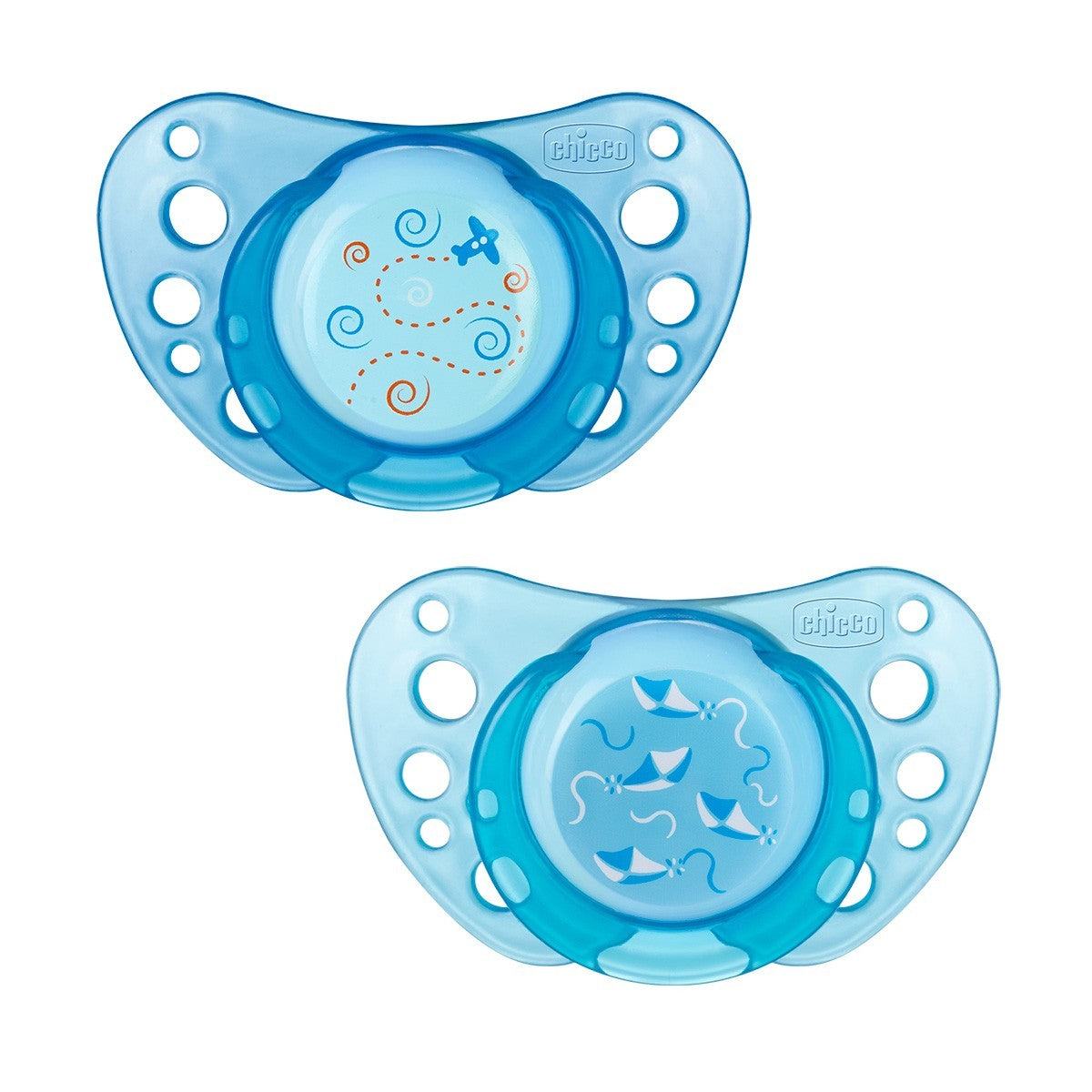 Chicco Succhietto Physio Air Caucciù Blu Confezione Da 2 Pezzi 0m+
