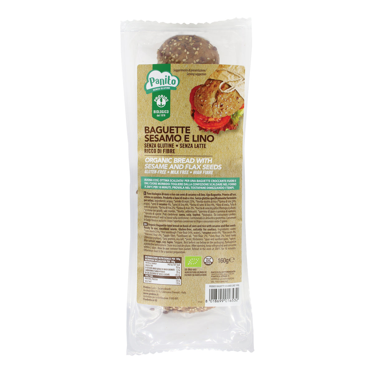 PANITO BAGUETTE SEMI SESA/LINO  