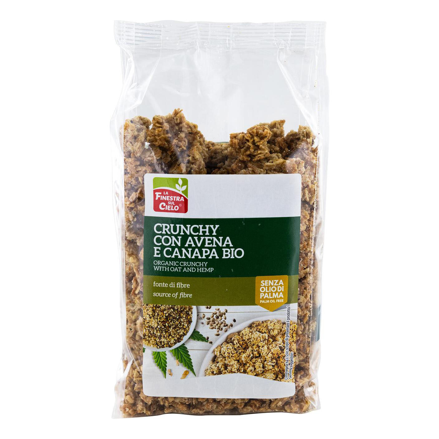 CRUNCHY AVENA CANAPA 375G BIO