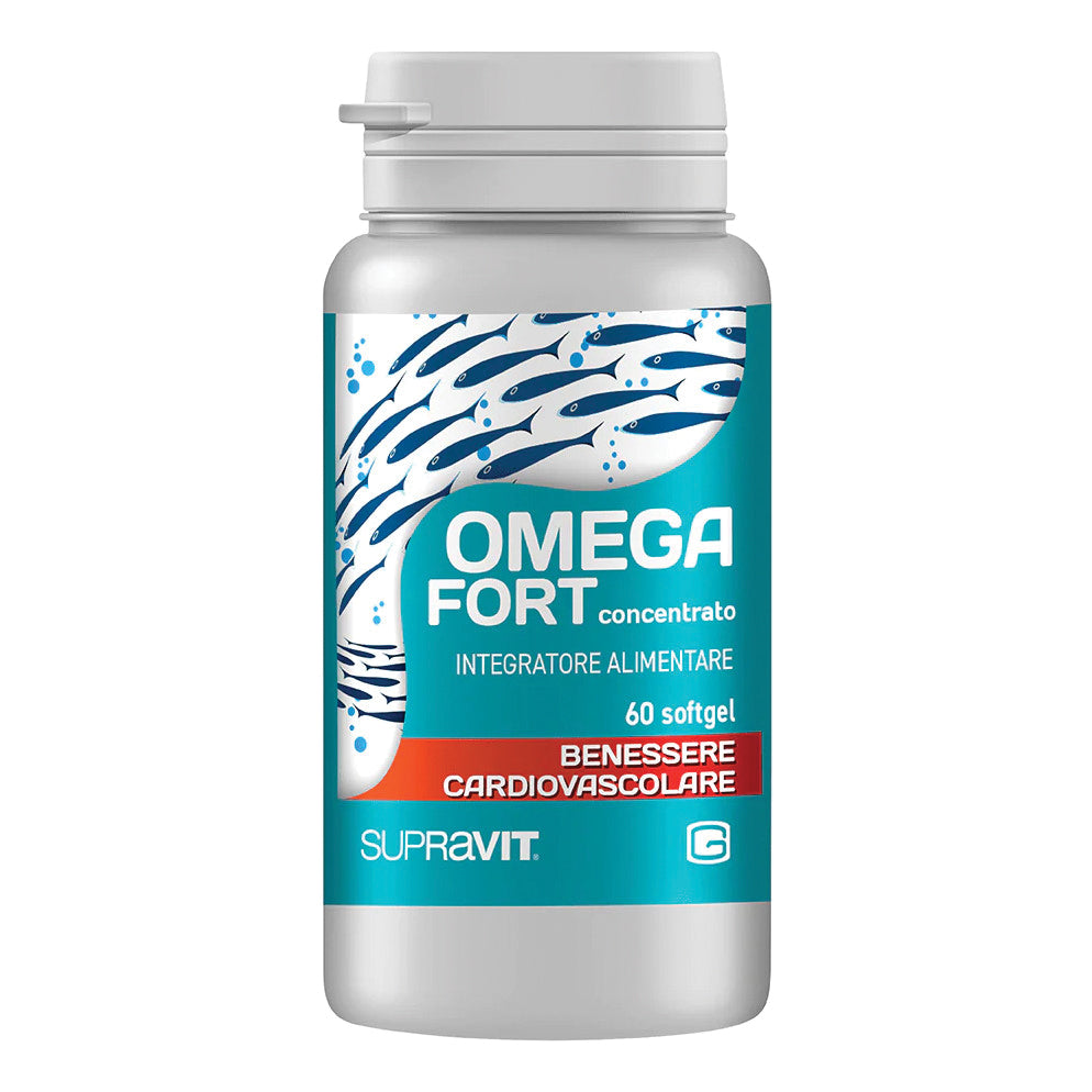 Supravit Omega Fort | Integratore Omega 3 EPA DHA Trigliceridi | 60 Softgel  