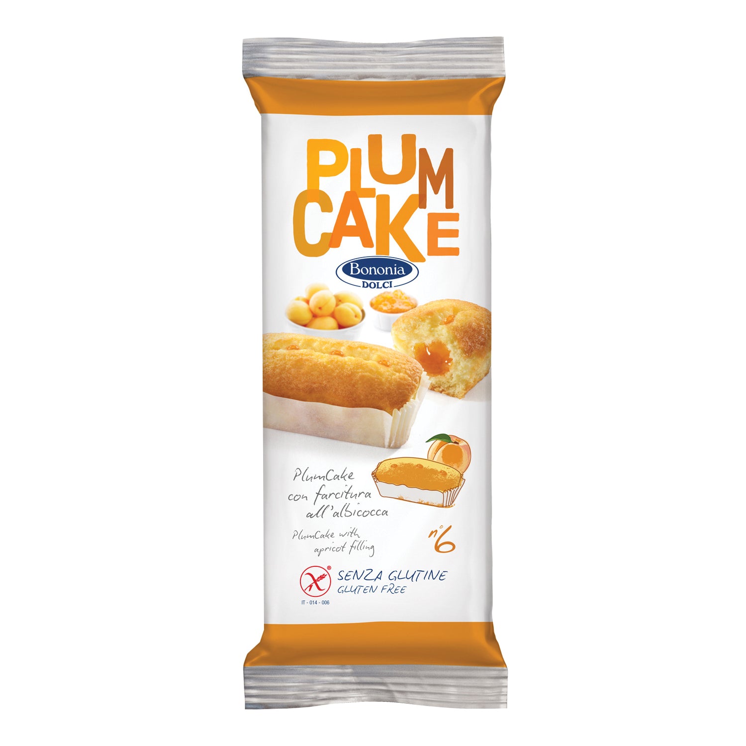 BONONIA PLUMCAKE ALB 6X45G