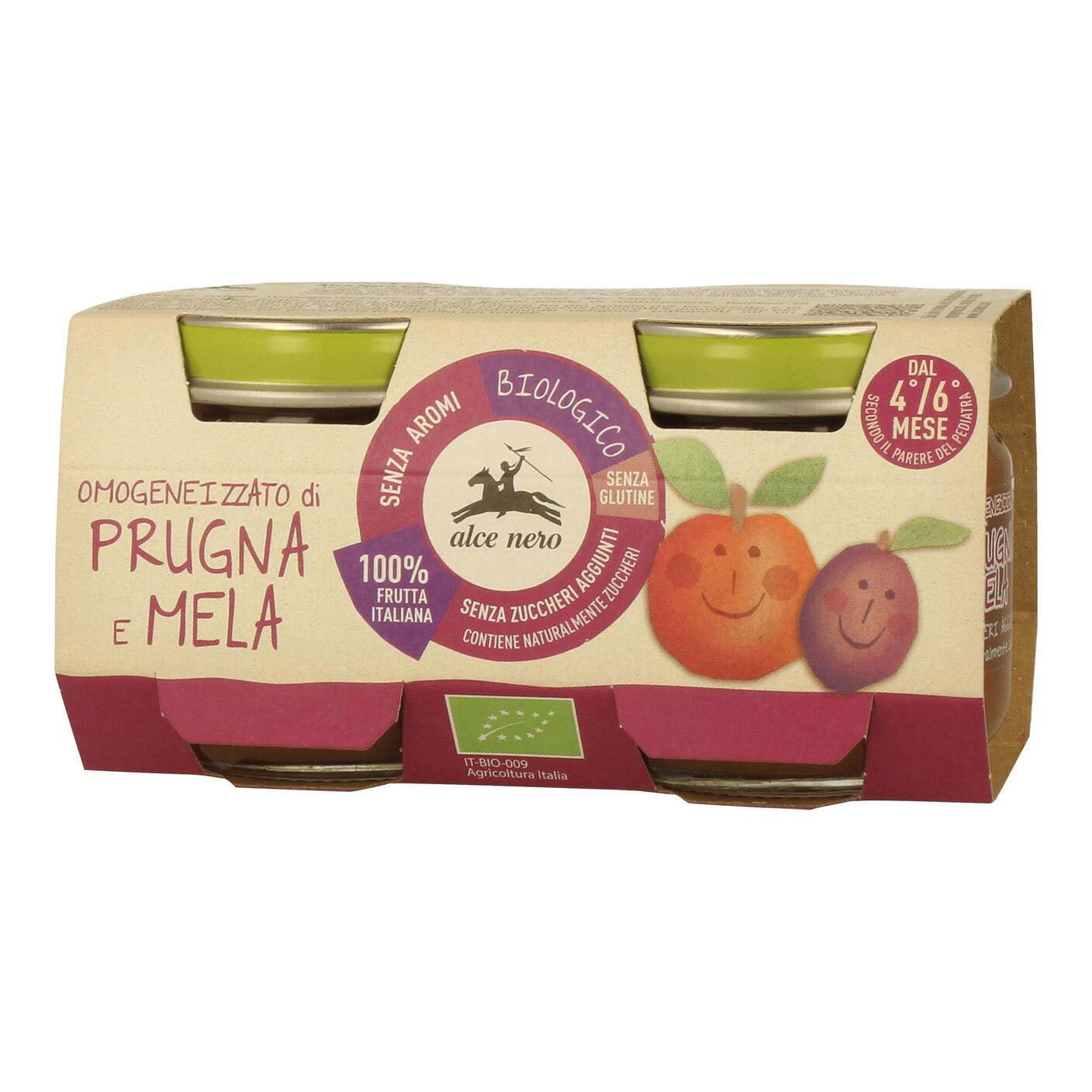 OMOGENEIZZATO PRUGNA MELA2X80G
