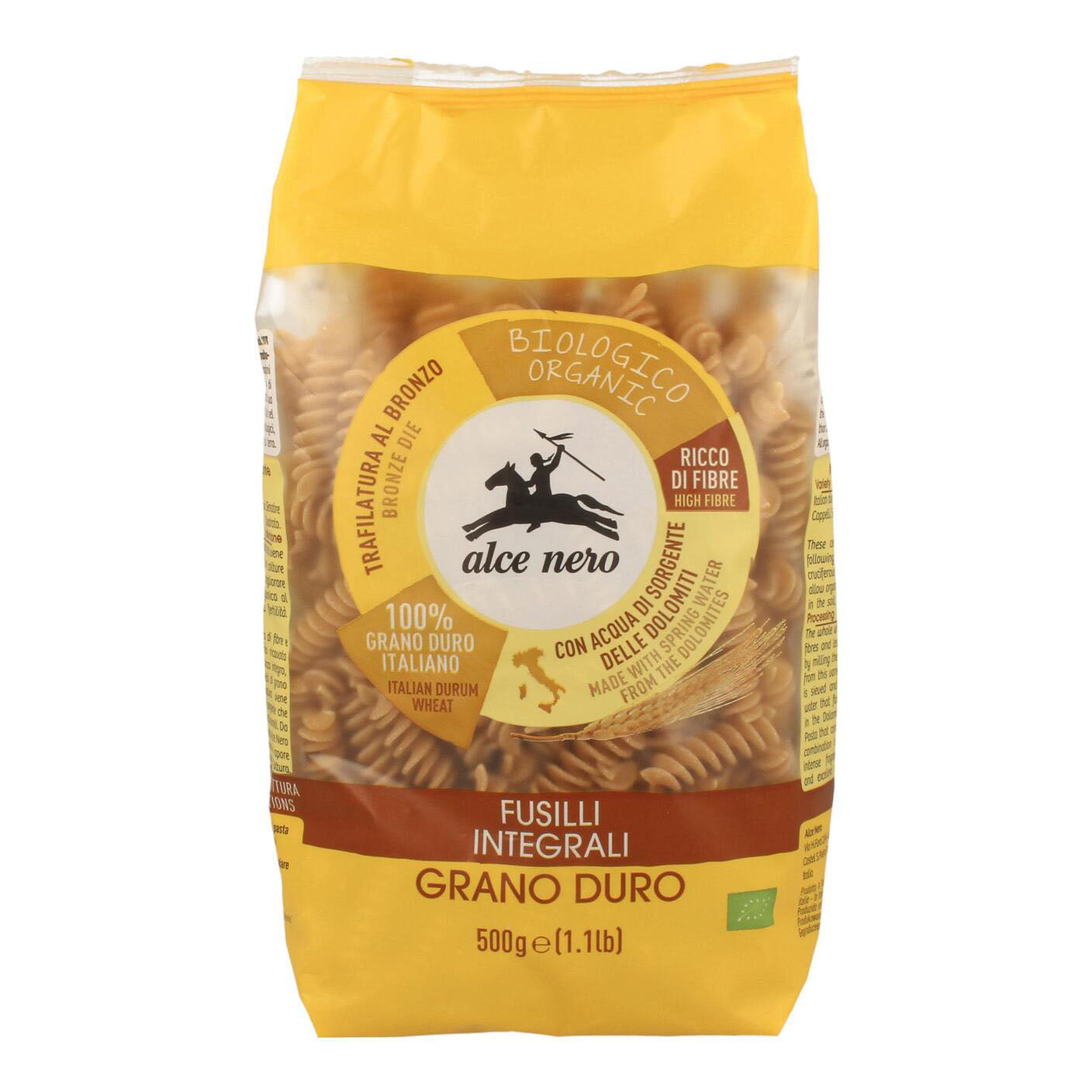 FUSILLI INTEGRALI BIO 500G