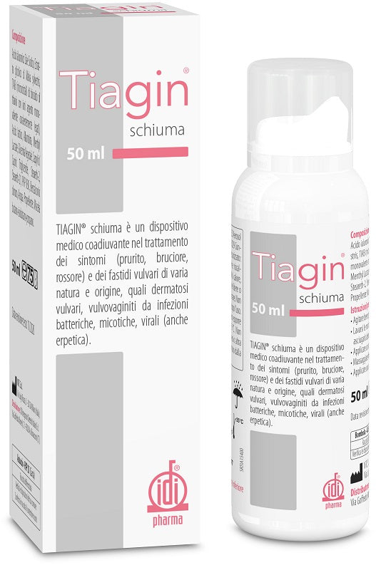Tiagin | Schiuma Ginecologica Argento Acido Ialuronico Malva | 125 ml 2
