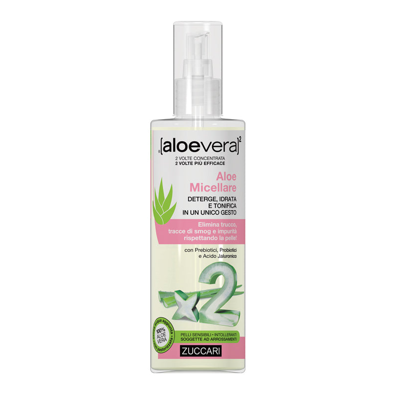 Zuccari AloeVera2 Aloe Micellare Struccante Idratante Tonificante 200ml