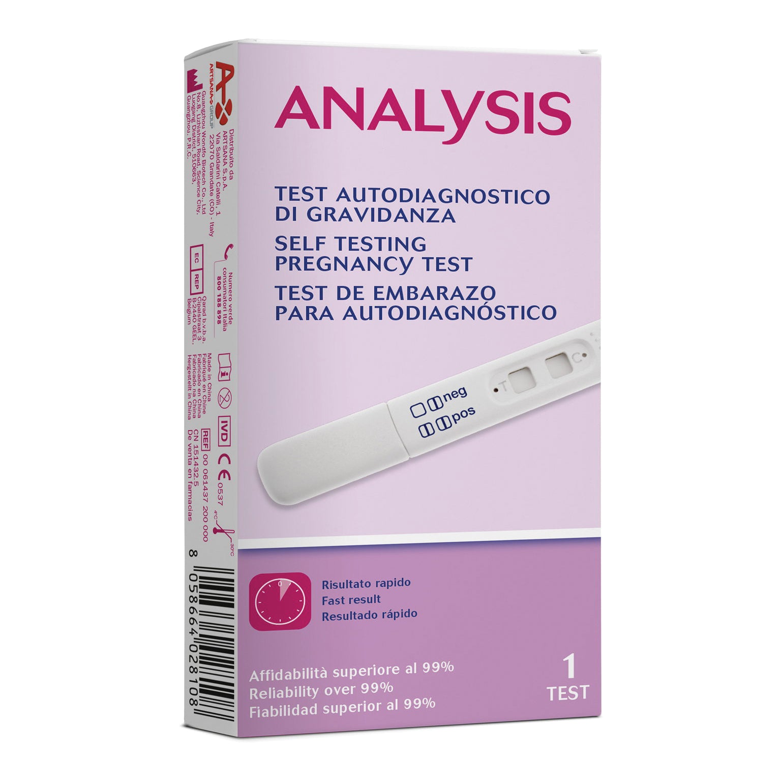 CH TEST DI GRAVID ANALYSIS 1PZ

