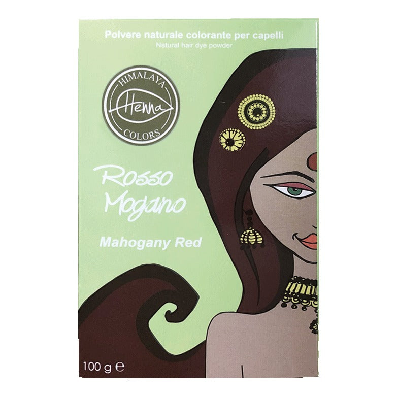 Himalaya Henné Rosso Mogano | Tinta Naturale Vegetale Capelli | 100 g  